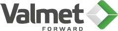 The Valmet Forward logo (black text, green and silver detailing)